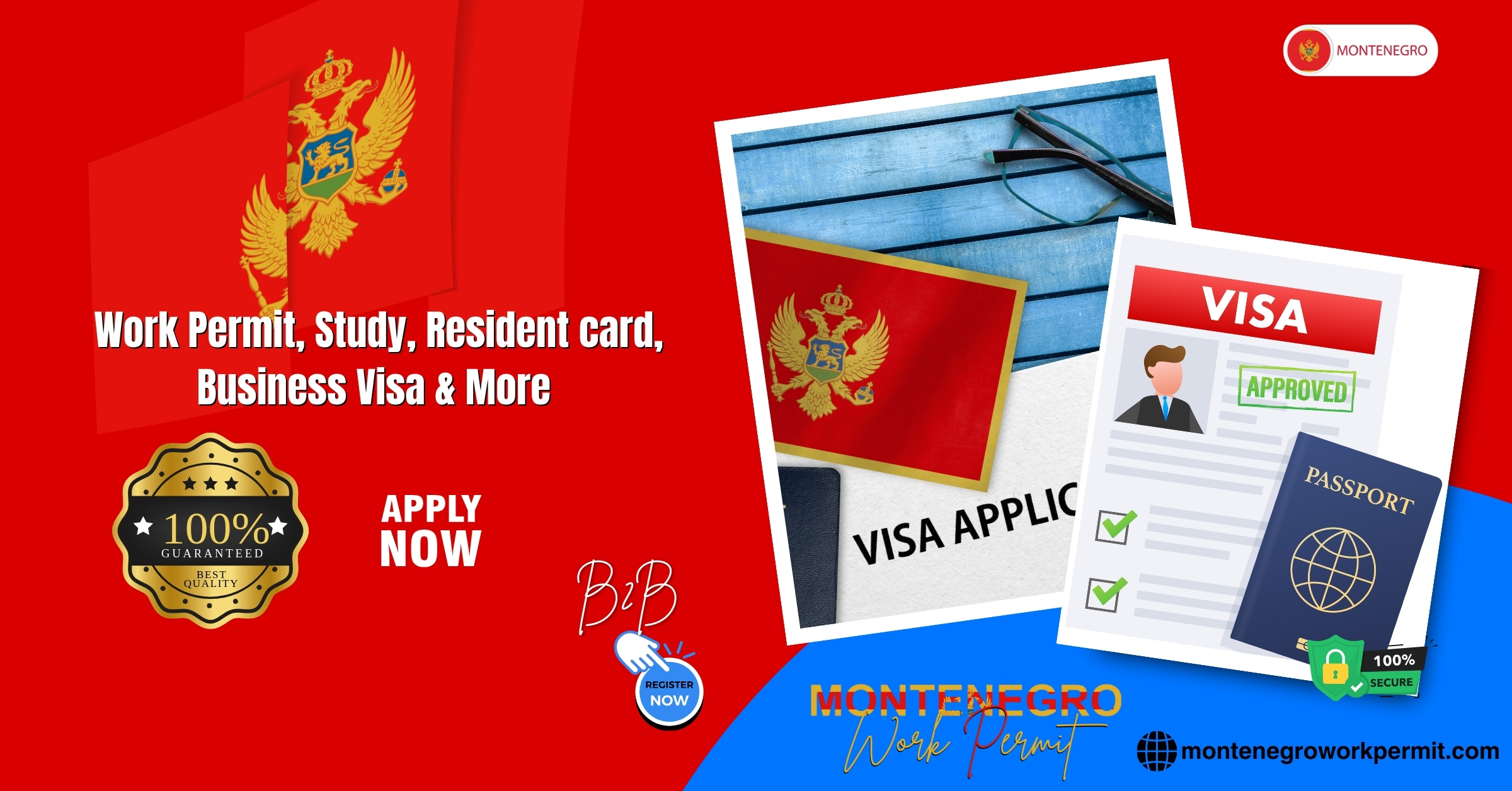 Montenegro Work Permit Visa and Business Resident Visa Requirements for Angolan Citizens